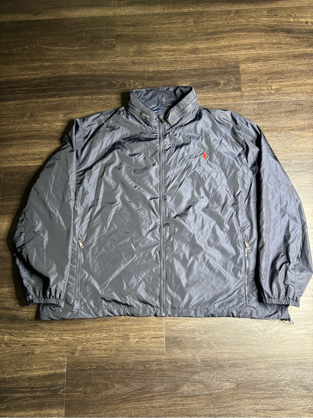 Polo Ralph Lauren Men’s Navy Hidden Hood Full-Zip Windbreaker Jacket 4XL